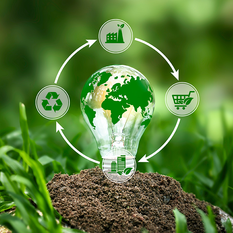 Circular economy concept