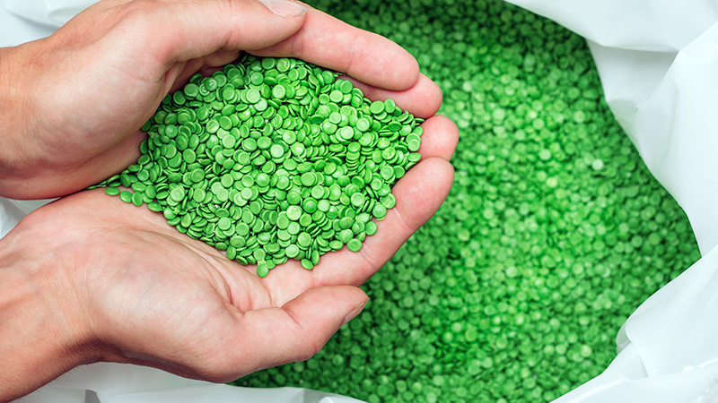Recicle plastic materials